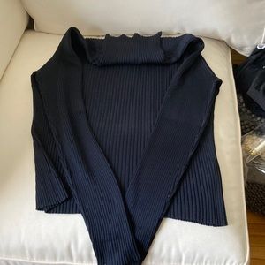 Navy turtle neck sweater size large.